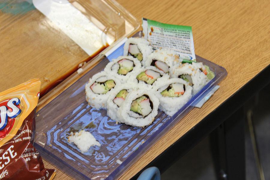 Sushi such as this is one of Greg Marinos favorite lunches.