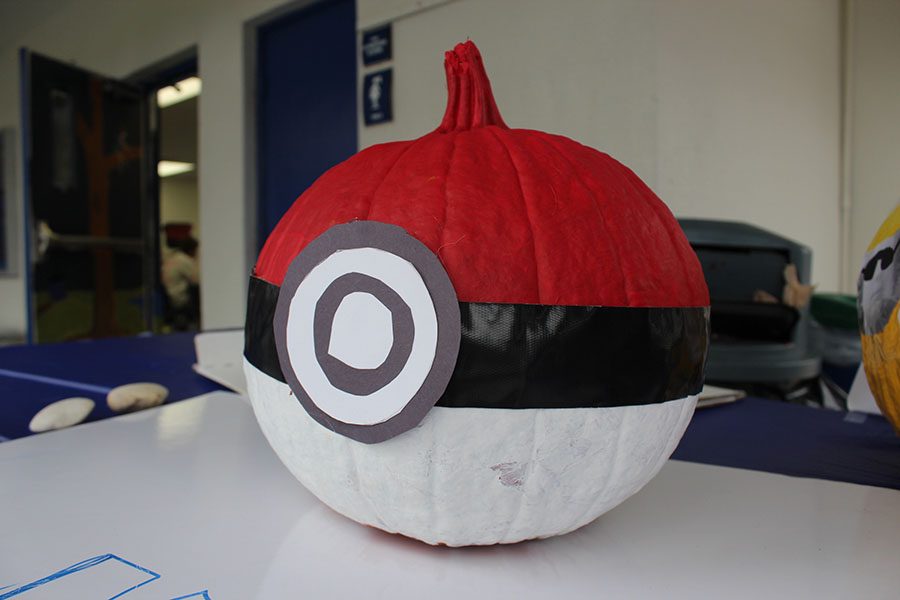 Mrs. Osters advisory group created this  Pokémon-inspired pumpkin - good enough for third place amongst the seventh grade.