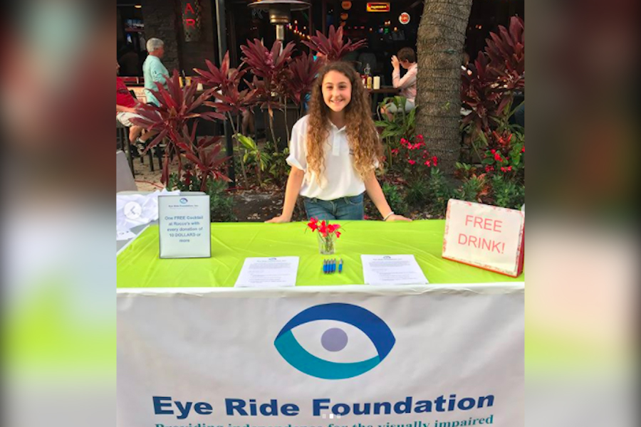 Sophia Liporace holds a fundraiser for her Eye Ride Foundation on February 24, 2018 at Rocco's Tacos in West Palm Beach.
