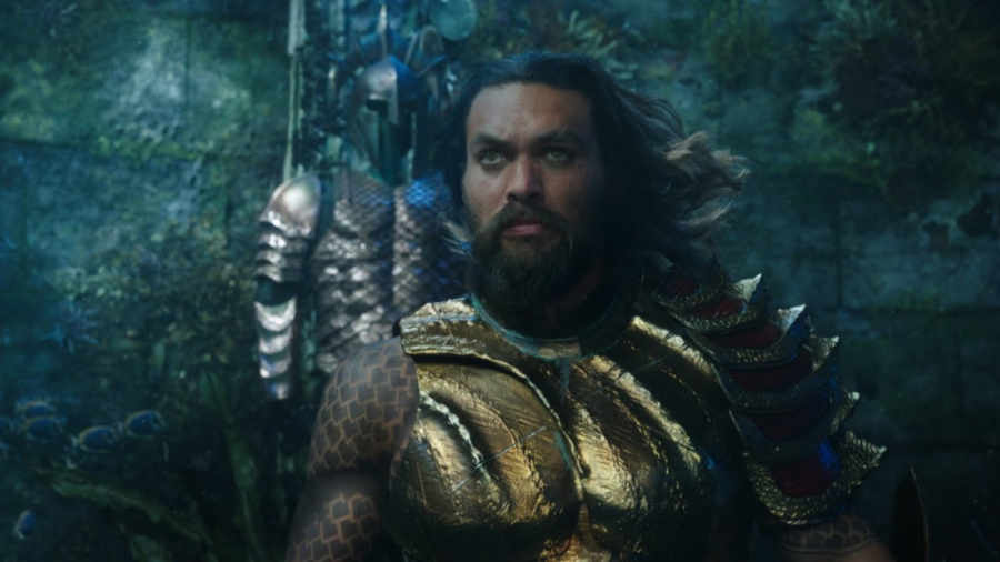 Jason Momoa stars in the hit movie Aquaman, inspired and created by DC Comics.