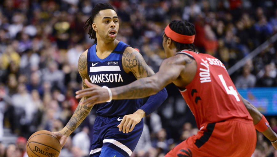 Point guard DAngelo Russell has been paired up with his good friend Karl-Anthony Towns on the Minnesota Timberwolves, making them a very fun duo to watch.
