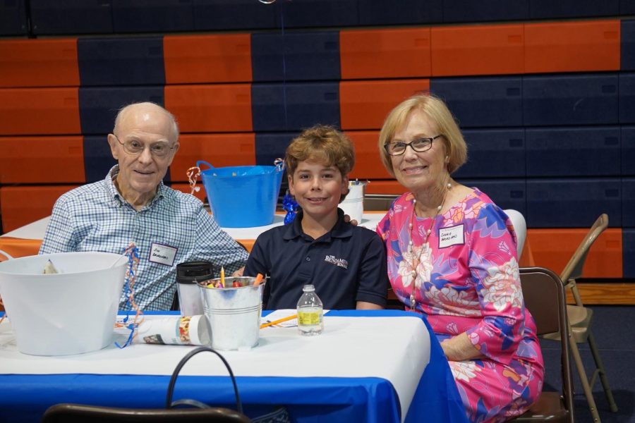 Sixth-grader Teddy Cashel spends time with his grandparents who flew in from California.
