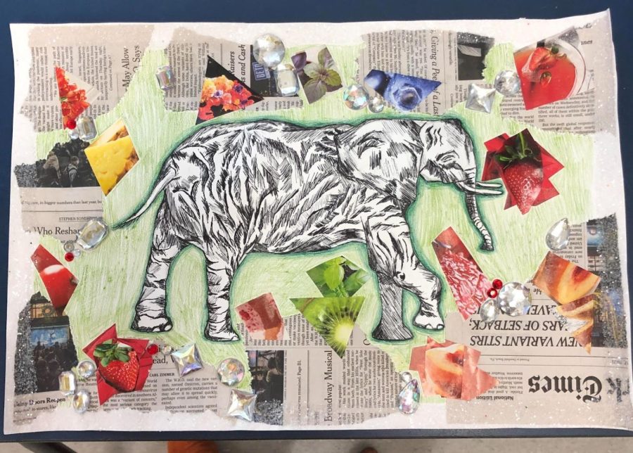 One of the beautiful pieces created by 8th grader Willow Staples that was featured in the Barnes Museum
