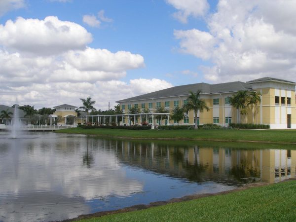 The Upper School's pond