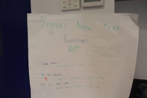 6th grader Sienna Gillespie's resolution poster